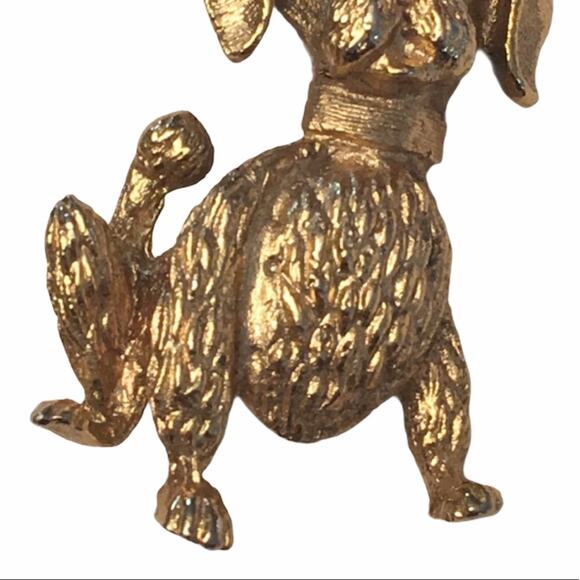Poodle Pin Gold Tone - Picture 3 of 5